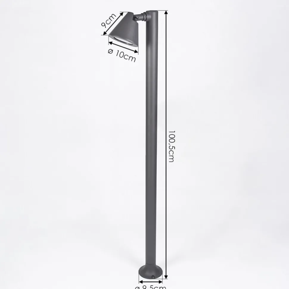 Borne Lumineuse Milond Anthracite, 1 Lumiere