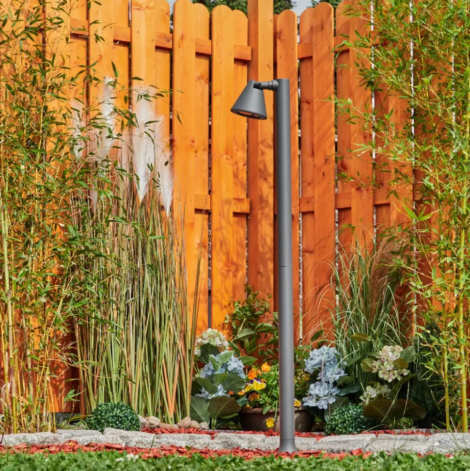 Borne Lumineuse Milond Anthracite, 1 Lumiere