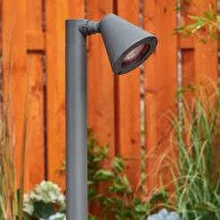Borne Lumineuse Milond Anthracite, 1 Lumiere
