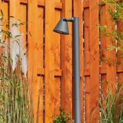Borne Lumineuse Milond Anthracite, 1 Lumiere