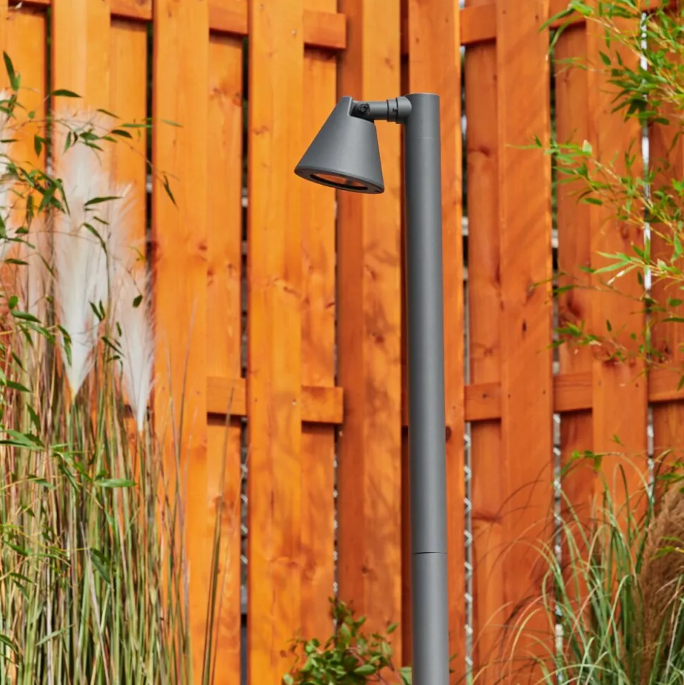 Borne Lumineuse Milond Anthracite, 1 Lumiere