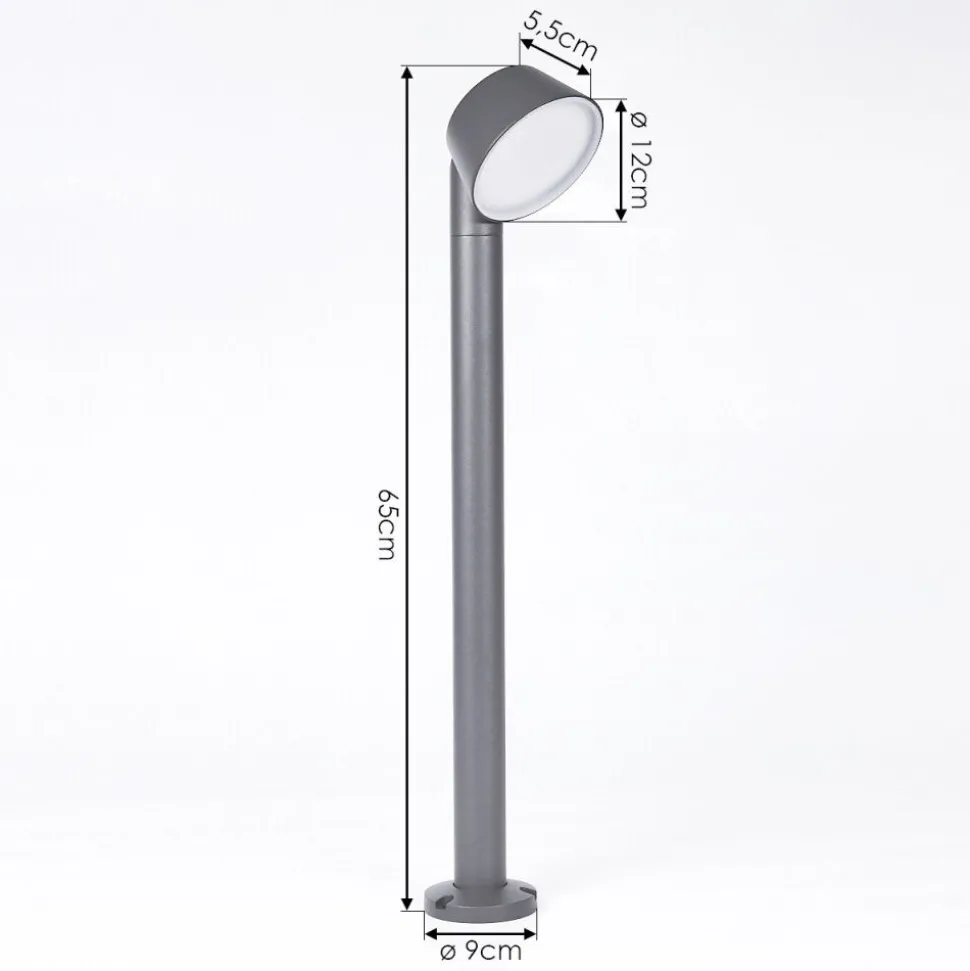 Borne Lumineuse Moroni Led Anthracite, 1 Lumiere