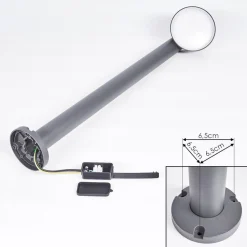 Borne Lumineuse Moroni Led Anthracite, 1 Lumiere