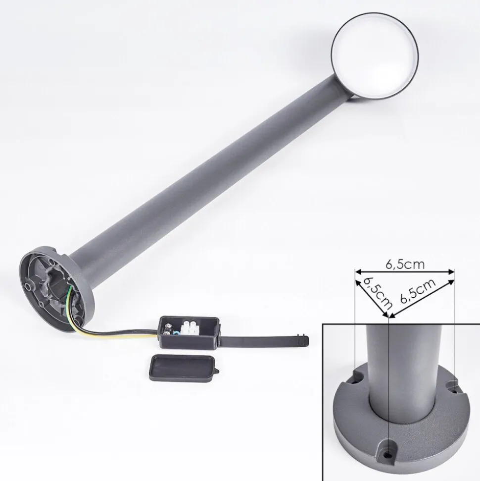 Borne Lumineuse Moroni Led Anthracite, 1 Lumiere