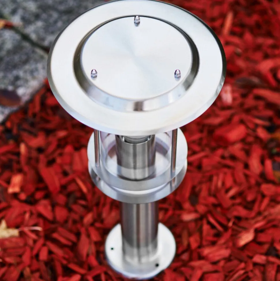 Borne Lumineuse Mulo Acier Inoxydable, 1 Lumiere