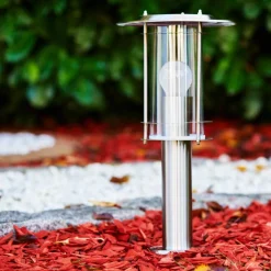 Borne Lumineuse Mulo Acier Inoxydable, 1 Lumiere