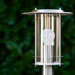 Borne Lumineuse Mulo Acier Inoxydable, 1 Lumiere