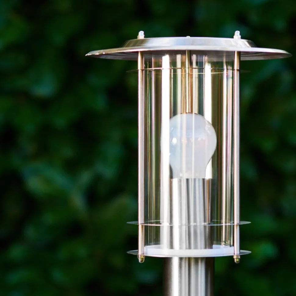 Borne Lumineuse Mulo Acier Inoxydable, 1 Lumiere