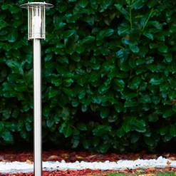 Borne Lumineuse Mulo Acier Inoxydable, 1 Lumiere