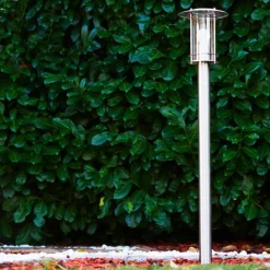 Borne Lumineuse Mulo Acier Inoxydable, 1 Lumiere