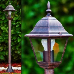 Borne Lumineuse Murto Bronze, 1 Lumiere