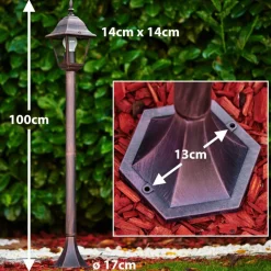 Borne Lumineuse Murto Bronze, 1 Lumiere
