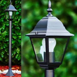 Borne Lumineuse Murto Noir, 1 Lumiere