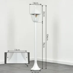 Borne Lumineuse Naofe Blanc, 1 Lumiere