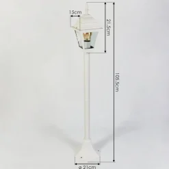 Borne Lumineuse Naofe Blanc, 1 Lumiere