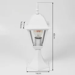 Borne Lumineuse Naofe Blanc, 1 Lumiere
