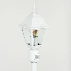 Borne Lumineuse Naofe Blanc, 1 Lumiere, Detecteur De Mouvement