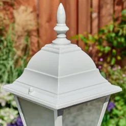 Borne Lumineuse Naofe Blanc, 1 Lumiere, Detecteur De Mouvement