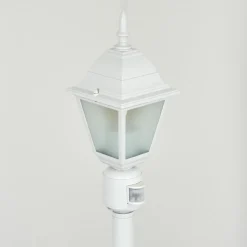 Borne Lumineuse Naofe Blanc, 1 Lumiere, Detecteur De Mouvement