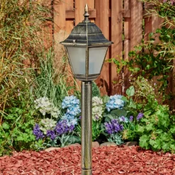 Borne Lumineuse Naofe Brun, Or, 1 Lumiere