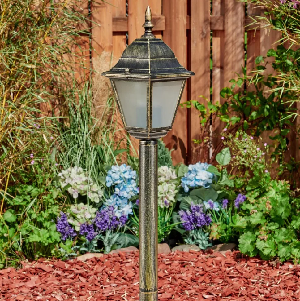 Borne Lumineuse Naofe Brun, Or, 1 Lumiere