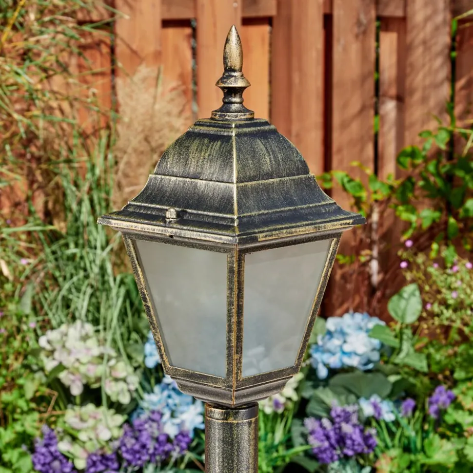 Borne Lumineuse Naofe Brun, Or, 1 Lumiere