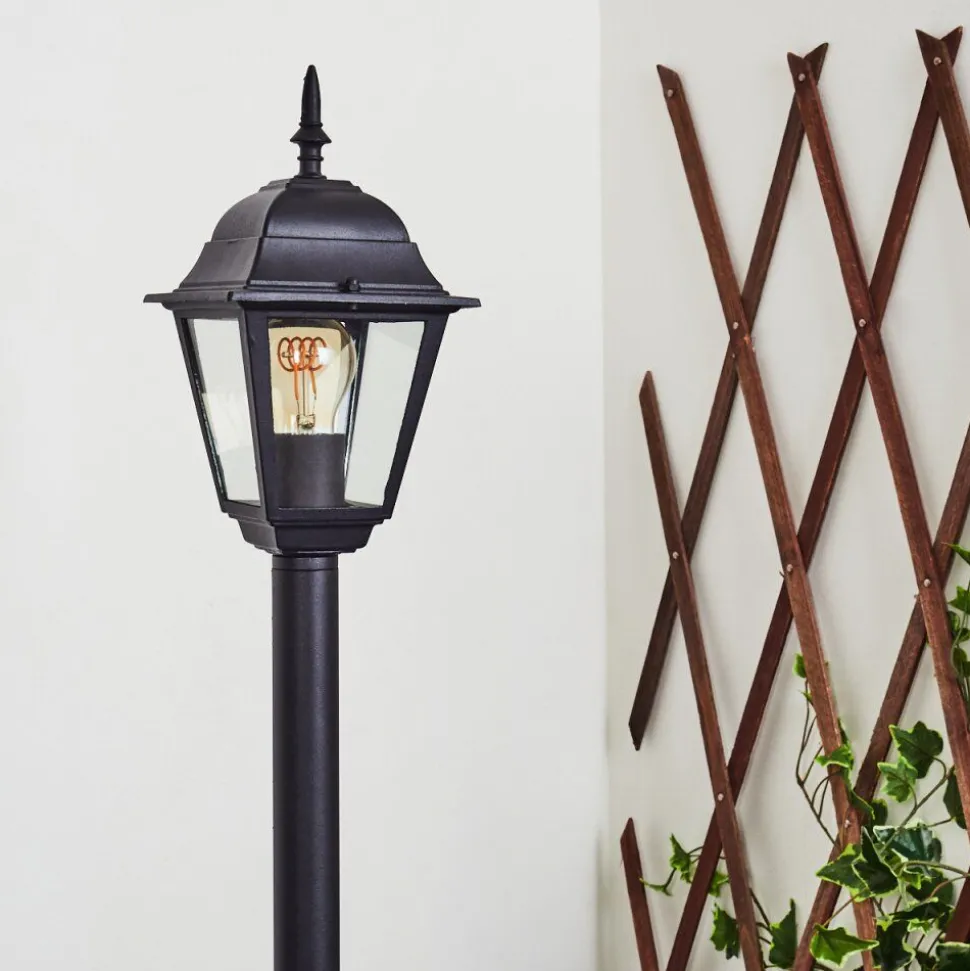 Borne Lumineuse Naofe Noir, 1 Lumiere