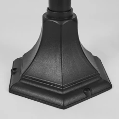Borne Lumineuse Naofe Noir, 1 Lumiere