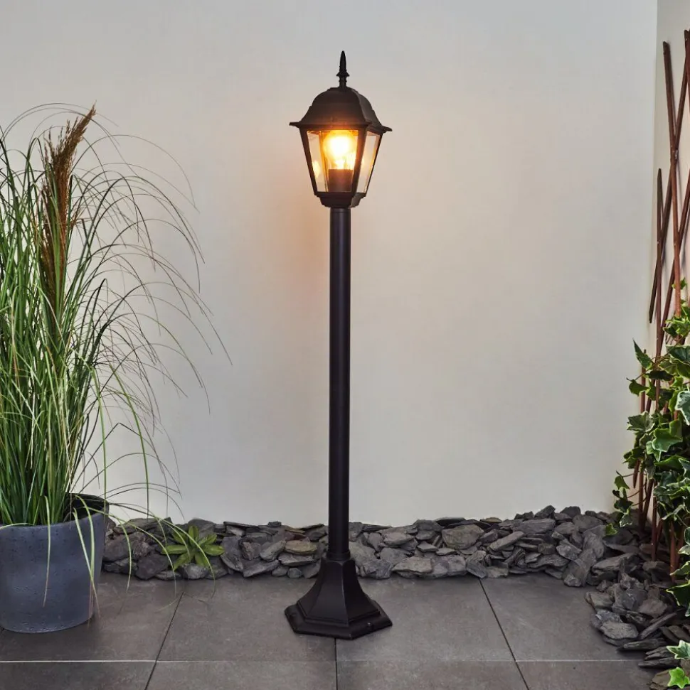 Borne Lumineuse Naofe Noir, 1 Lumiere