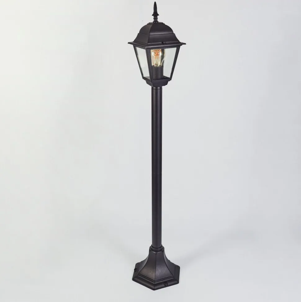 Borne Lumineuse Naofe Noir, 1 Lumiere