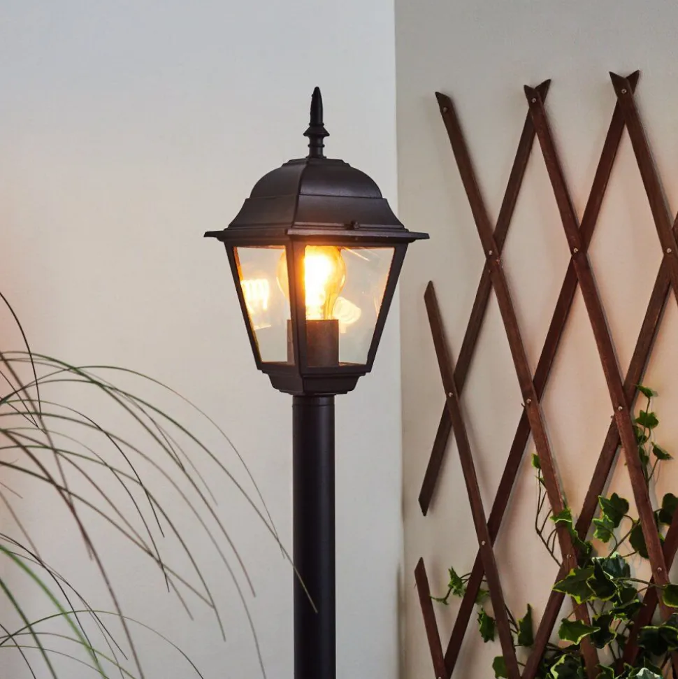 Borne Lumineuse Naofe Noir, 1 Lumiere