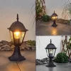 Borne Lumineuse Naofe Noir, 1 Lumiere
