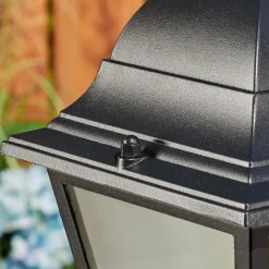 Borne Lumineuse Naofe Noir, 1 Lumiere