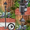 Borne Lumineuse Naofe Noir, 1 Lumiere, Detecteur De Mouvement