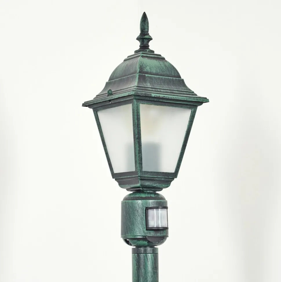 Borne Lumineuse Naofe Vert, Noir, 1 Lumiere, Detecteur De Mouvement