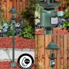 Borne Lumineuse Naofe Vert, Noir, 1 Lumiere, Detecteur De Mouvement