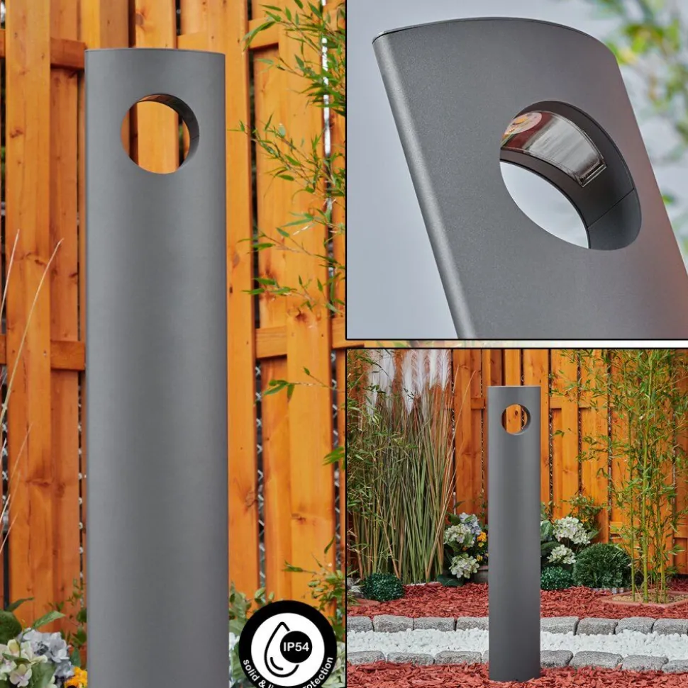 Borne Lumineuse Narunteno Led Anthracite, 1 Lumiere