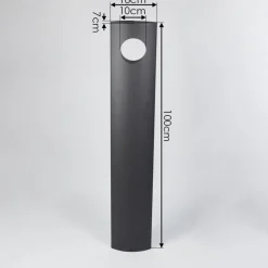 Borne Lumineuse Narunteno Led Anthracite, 1 Lumiere