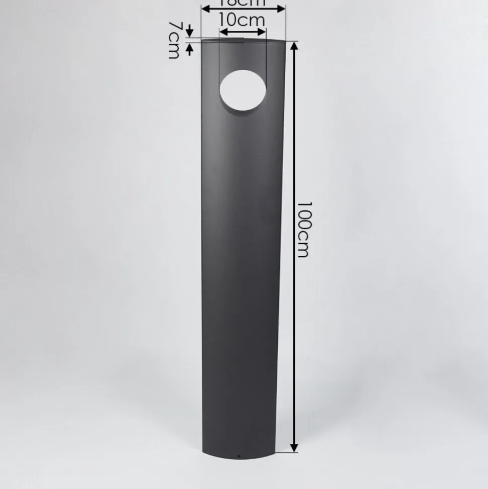 Borne Lumineuse Narunteno Led Anthracite, 1 Lumiere