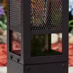 Borne Lumineuse Nelgen Noir, 1 Lumiere