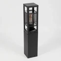 Borne Lumineuse Nelgen Noir, 1 Lumiere