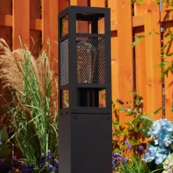 Borne Lumineuse Nelgen Noir, 1 Lumiere
