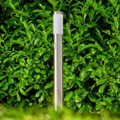 Borne Lumineuse Norburg Acier Inoxydable, 1 Lumiere, Detecteur De Mouvement