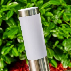 Borne Lumineuse Norburg Acier Inoxydable, 1 Lumiere, Detecteur De Mouvement