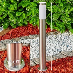 Borne Lumineuse Norburg Acier Inoxydable, 1 Lumiere