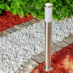 Borne Lumineuse Norburg Acier Inoxydable, 1 Lumiere