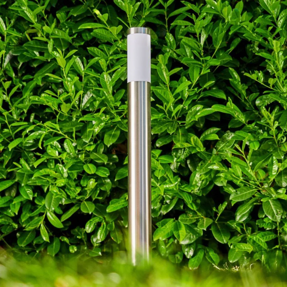 Borne Lumineuse Norburg Acier Inoxydable, 1 Lumiere