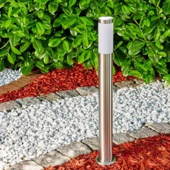 Borne Lumineuse Norburg Acier Inoxydable, 1 Lumiere