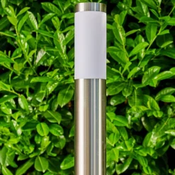 Borne Lumineuse Norburg Acier Inoxydable, 1 Lumiere