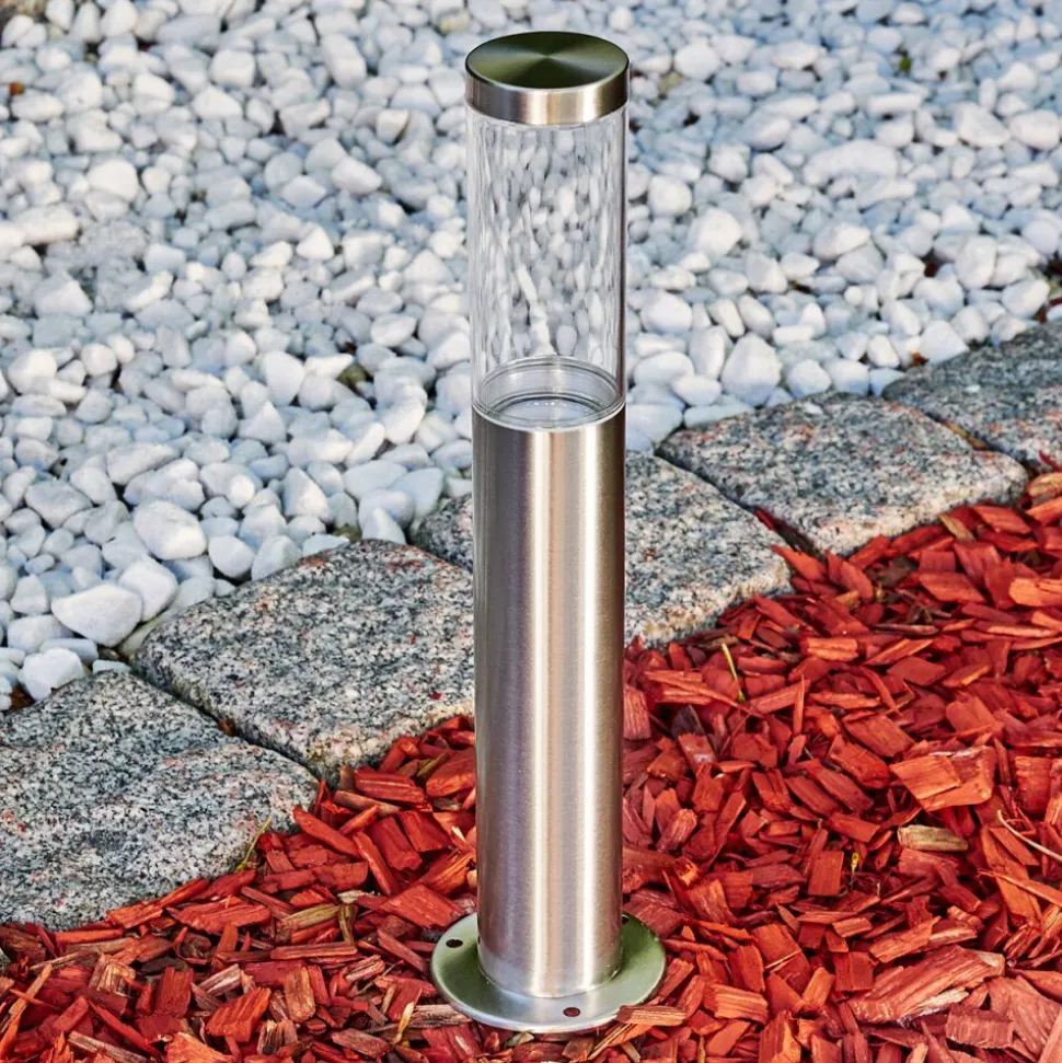 Borne Lumineuse Noreaz Led Chrome, 1 Lumiere
